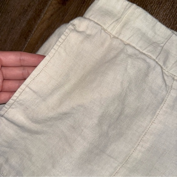 Eileen Fisher Organic Linen Lantern Pant XL Cream Ankle - Picture 6 of 13